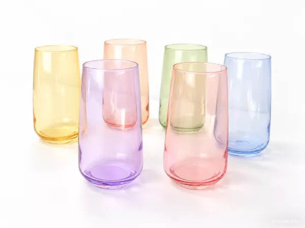Kpl. szklanek 430 ml (6 szt.) Glasmark - Joyful MIX 4G.68-0558-W430-5263 Kpl. szklanek 430 ml (6 szt.) Glasmark - Joyful MIX 4G.68-0558-W430-5263