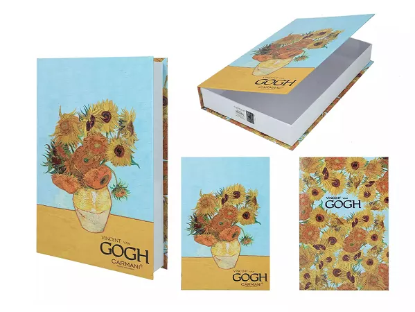Pudełko ozdobne na magnes 27 cm Carmani - Vincent van Gogh, Słoneczniki 33.195-9080 Pudełko ozdobne na magnes 27 cm Carmani - Vincent van Gogh, Słoneczniki 33.195-9080