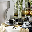 Zestaw do ciasta dla 6 osób Ćmielów - Kolekcja Jenny ART DECO G849 - biały talerz