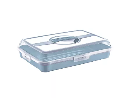 Pojemnik na ciasto 43x29,5x10,5 cm Altom Design - Keeper Party-butler niebieski 07.POJ.8449
