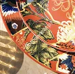 Komplet talerzy na 6 osób (18 el) Arca Italy - Japan Red Garden