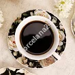 Filiżanka ze spodkiem 250 ml Duo - English Roses Black 15.ENG-B.FS25