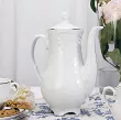 Garnitur do kawy na 6 osób (21 el.) Ćmielów - Rococo 3605 PLATYNOWA LINIA
