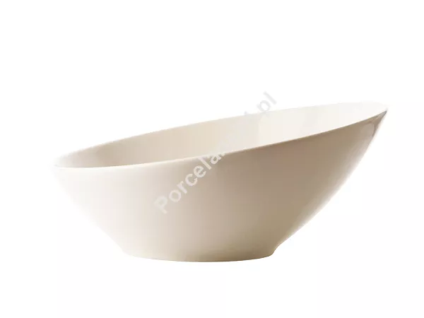 Miska asymetryczna 18 cm (gładki) Rinart - Banquet ecru Miska asymetryczna 18 cm (gładki) Rinart - Banquet ecru