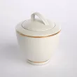 Garnitur do kawy na 6 osób (21el) Altom Design - MariaPaula Ecru ZŁOTA LINIA 23011 (Nova)