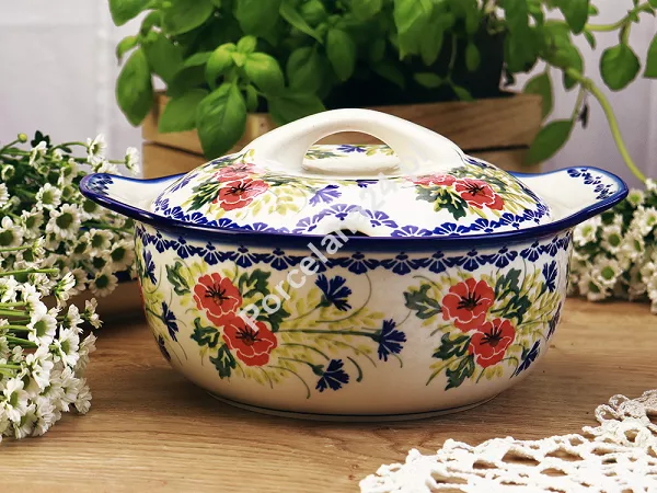 Waza 2,3 L Bolesławiec - Maki Smolińskiej Waza 2,3 L Bolesławiec - Maki Smolińskiej