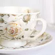 Filiżanka ze spodkiem 250 ml Duo - English roses white 15.ENG-W.FS25