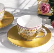 Komplet 2 filiżanek ze spodkiem 0,12 L Pip Studio - Lily & Lotus Yellow 51.L&LY.004.208