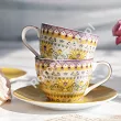 Komplet 2 filiżanek ze spodkiem 0,12 L Pip Studio - Lily & Lotus Yellow 51.L&LY.004.208