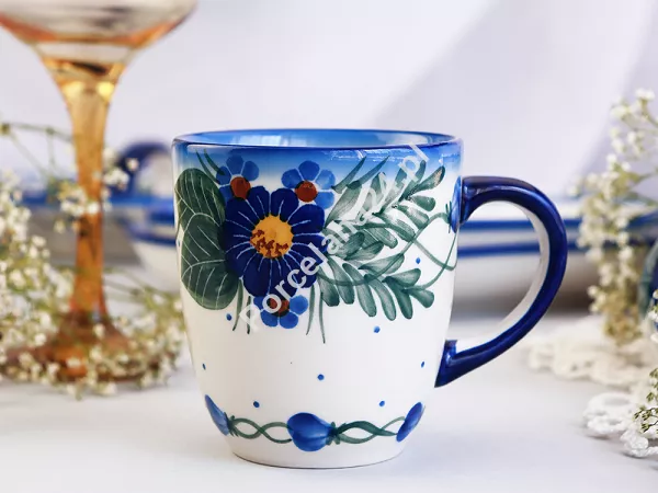 Kubek 0,3 L Bolesławiec - Kwiaty Kuleszy Kubek 0,3 L Bolesławiec - Kwiaty Kuleszy