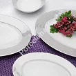 Serwis obiadowo - kawowy na 12 osób (85 el) Chodzież - Yvonne E520 LINEA PLATYNOWA