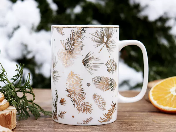 Kubek Prosty 300 ml Altom Design - Golden Winter 07.CHR.2505 Kubek Prosty 300 ml Altom Design - Golden Winter 07.CHR.2505