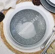 Komplet talerzy na 6 osób (18 el) Lubiana - Hanami Klasyczna Biel / Kamienna Szarość