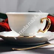 Filiżanka ze spodkiem 0,24 L / 14 cm Porcel - Premium Gold GIFT BOX 10.PRG.FS24
