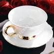 Filiżanka ze spodkiem 0,24 L / 14 cm Porcel - Premium Gold GIFT BOX 10.PRG.FS24