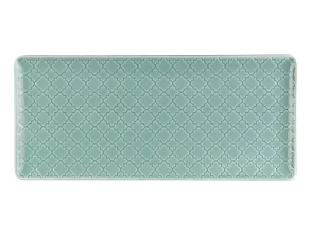 Półmisek prostokątny 29x13 cm Lubiana - Marrakesz Zielony (Morski)