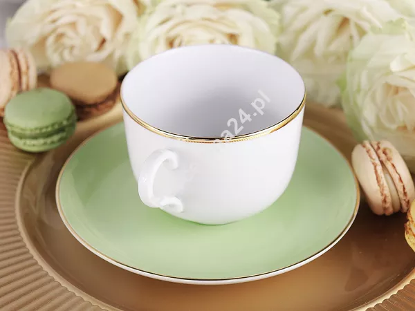 Filiżanka ze spodkiem 0,28 L / 15 cm Porcel - Matcha GIFT BOX 10.MA.FS28 Filiżanka ze spodkiem 0,28 L / 15 cm Porcel - Matcha GIFT BOX 10.MA.FS28